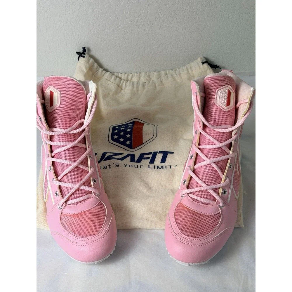UZAFIT Handmade Women’s  6.5 Fitness Training High Top Shoes Pink Made in Brazil